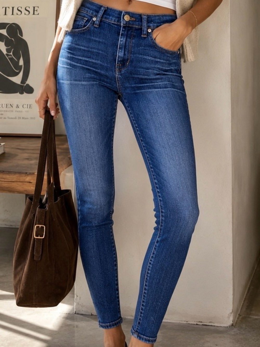 Madewell ‘High Riser Skinny Jeans’ in Medium Wash Size 25